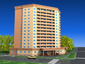 Диплом №2099 "14-этажный жилой дом со встроено-пристроенными помещениями в г. Иваново"